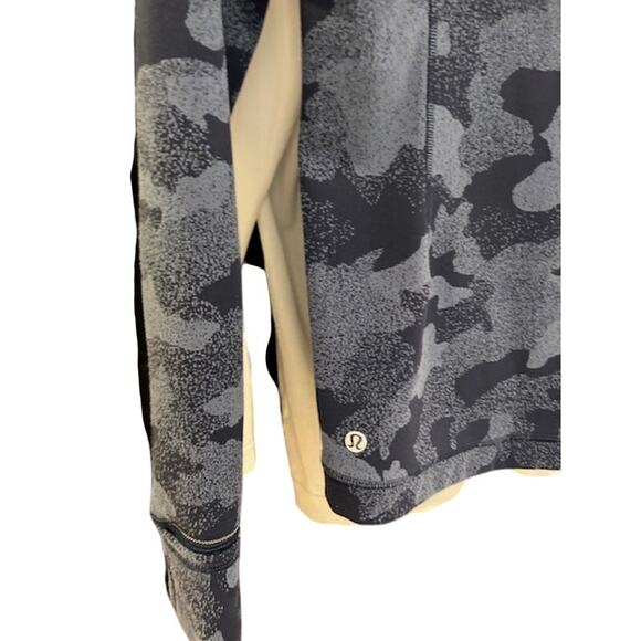 LULULEMON Blue Camo It's Rulu Run Fleece Long Sleeve Shirt Women's Size 4 - Picture 4 of 11